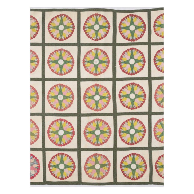 Mariner Compass Quilt Tischdecke (Vorderseite)