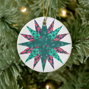 Mariners Kompass Quilt Ornament