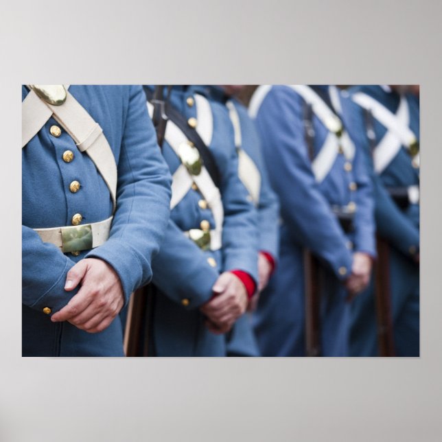Marines aus der Zivilen US-Kriegszeit, militärisch Poster (Vorne)