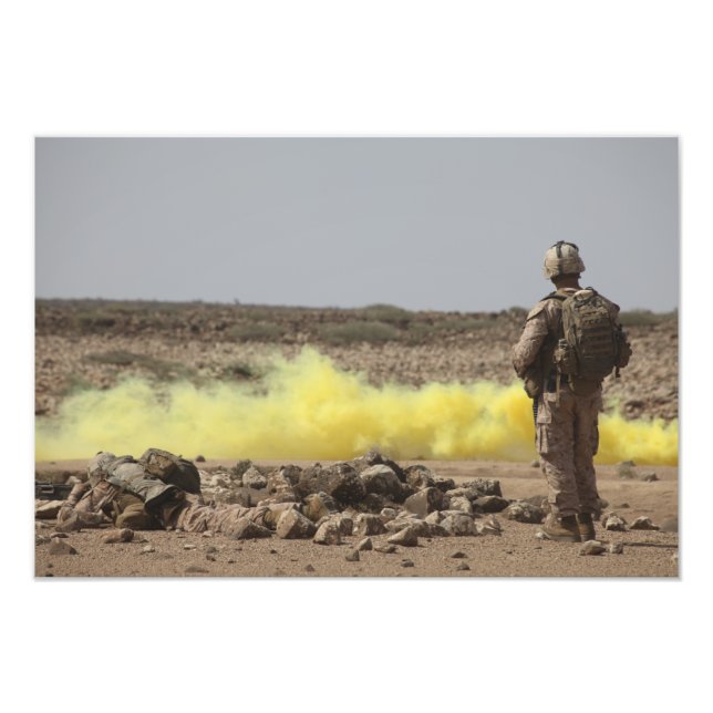 Marines bieten Sicherheit Fotodruck (Vorne)