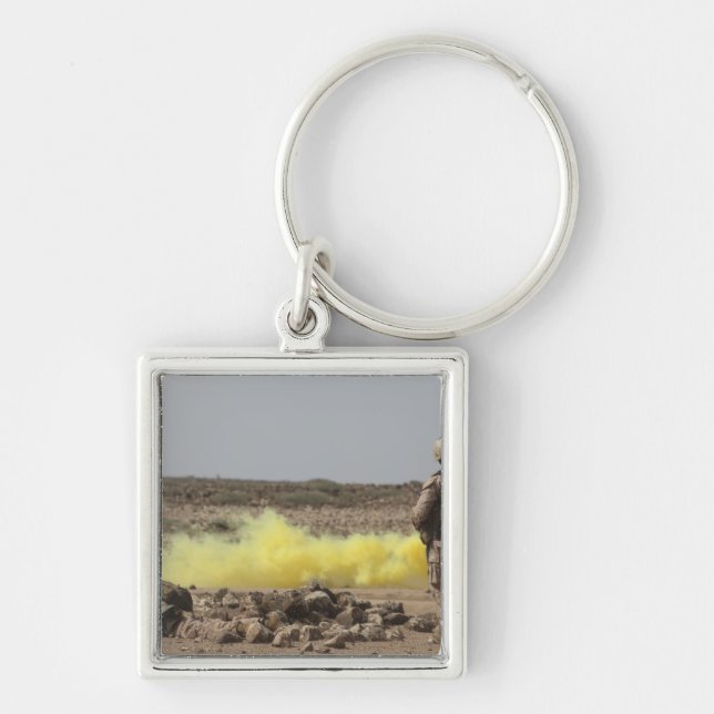 Marines bieten Sicherheit Schlüsselanhänger (Vorne)