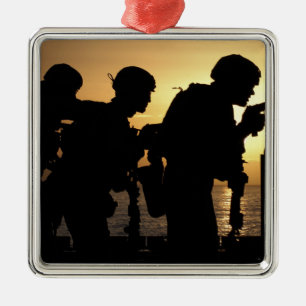 Marines feuern 9mm Handfeuerwaffen Ornament Aus Metall