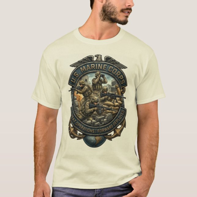 Marines im Kampf-Shirt T-Shirt (Vorderseite)