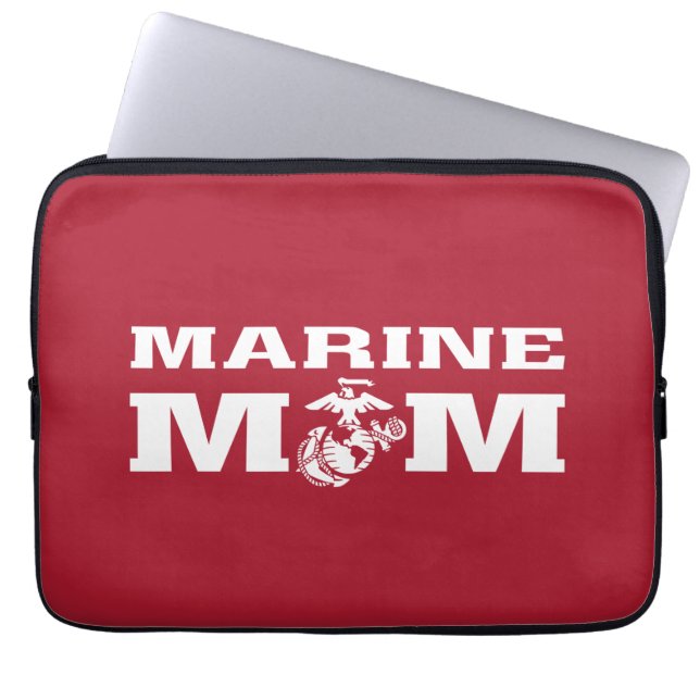 Marines Mama Laptopschutzhülle (Vorderseite)
