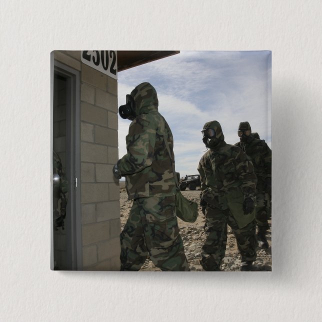 Marines und Seeleute legen sich in die Gaskammer e Button (Vorderseite)