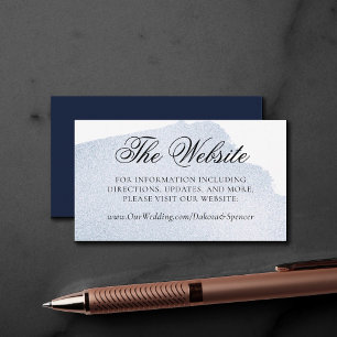 Marineschlag Chic Dark Blue Watercolor Website Begleitkarte