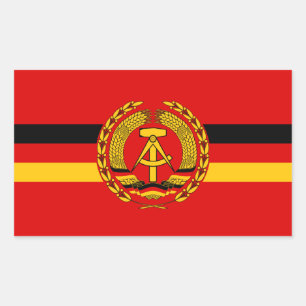 Marineschloss der ostdeutschen Marine (1960-1990) Rechteckiger Aufkleber