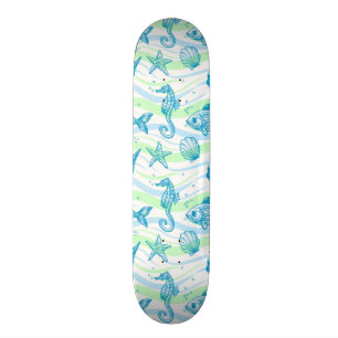 Marineskizze-Muster Skateboard