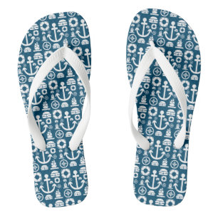 Marinesoldat Element Meer Muster Flip Flops