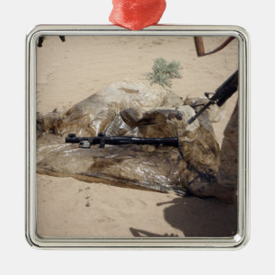 Marinesoldaten Silbernes Ornament