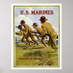 Marinesoldaten - "Soldaten des Meeres " Poster