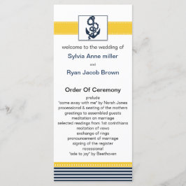 Marinestreifen, Anker, nautische Hochzeiten Programm