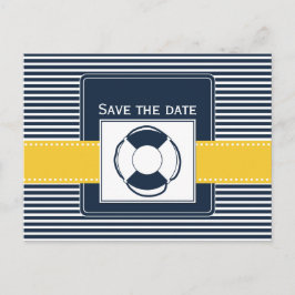 Marinestreifen, Rettungsschwimmer, nautische Save  Ankündigungspostkarte