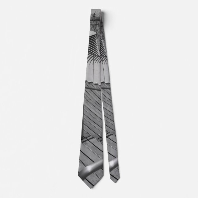 Marinetreppen Grayscale Neck Ti Krawatte (Vorderseite)