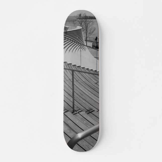 Marinetreppen Grayscale Skateboard (Vorne)