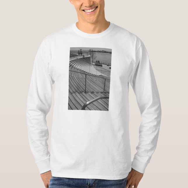 Marinetreppen Grayscale T-Shirt (Vorderseite)