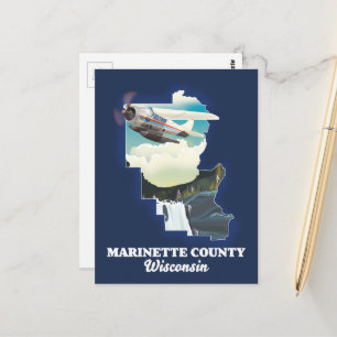 Marinette County Wisconsin Karte