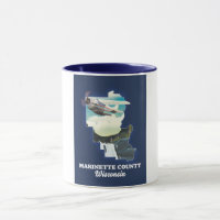 Marinette County Wisconsin Karte