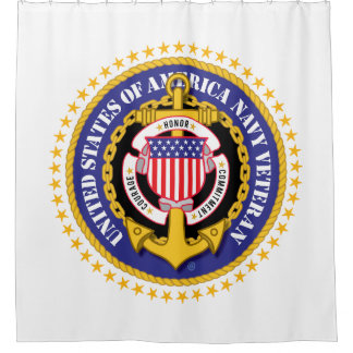 Marineveteran Duschvorhang