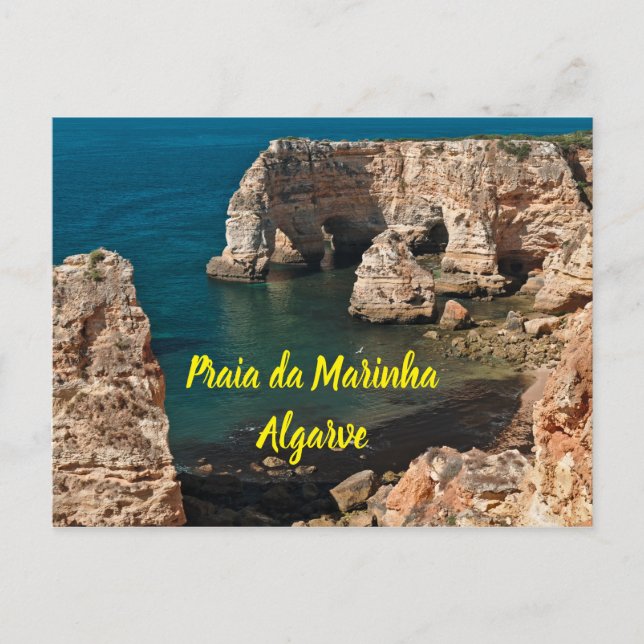 Marinha Beach in Lagoa, Algarve. Portugal Postkarte (Vorderseite)