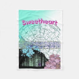 Marinierte Flanelldecke  Fleecedecke