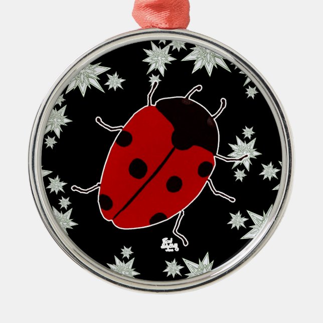 MARINKÄFER SILBERNES ORNAMENT (Vorne)