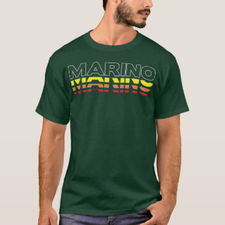 Marino Vorname Lustig Vintage Sonnenuntergang Mari T-Shirt
