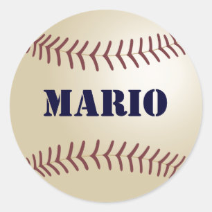 Mario Baseball Sticker / Siegel