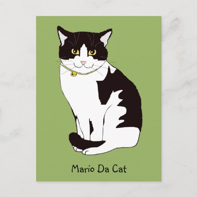 Mario Da Cat Postcard Postkarte (Vorderseite)