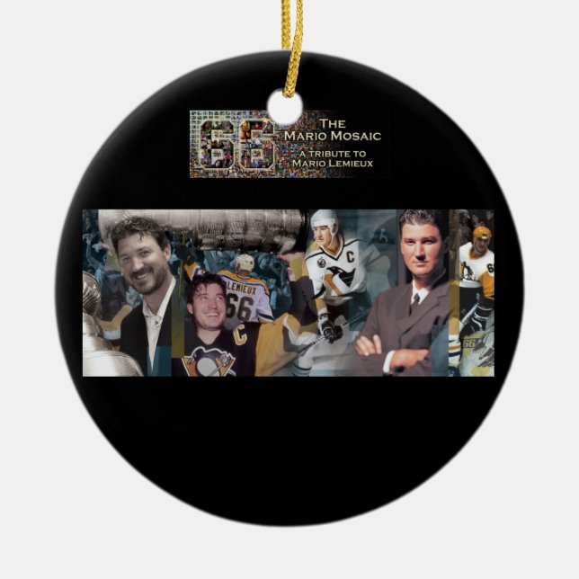 Mario-Mosaik-Verzierung mit einzelnem Foto Keramikornament (Vorne)