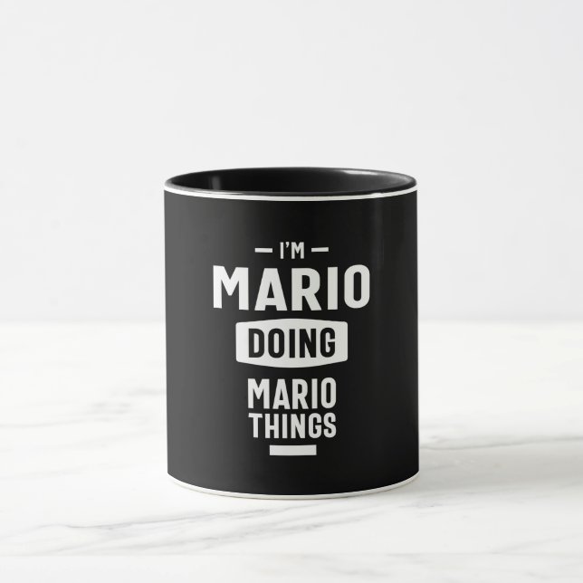 Mario Personalisiert Name Birthday Gift Tasse (Zentrum)