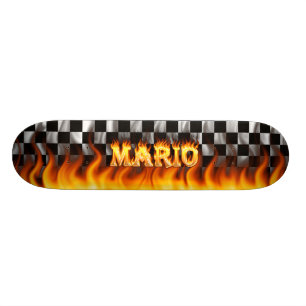 Mario-Skateboardfeuer und Flammenentwurf Skateboard