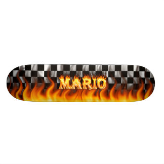 Mario-Skateboardfeuer und Flammenentwurf Skateboard