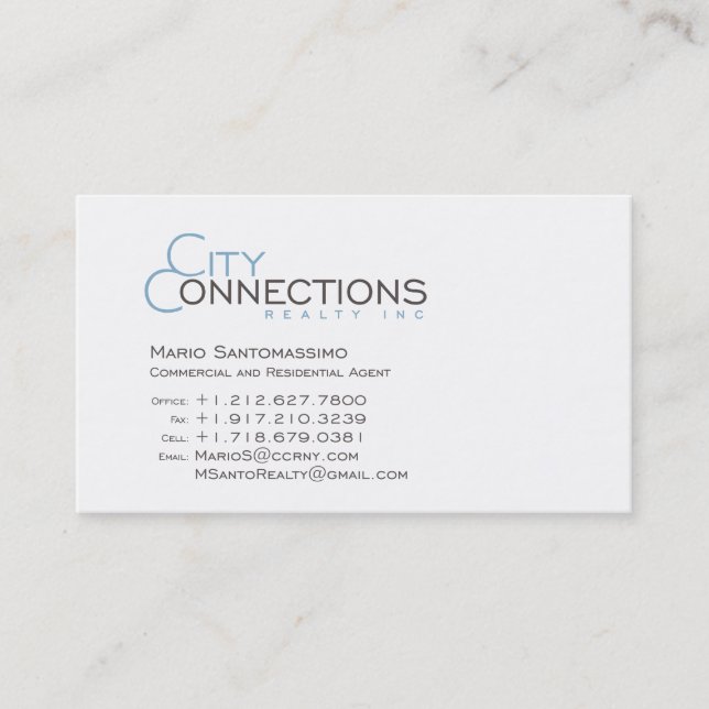 Mario-Visitenkarten Visitenkarte (Vorderseite)