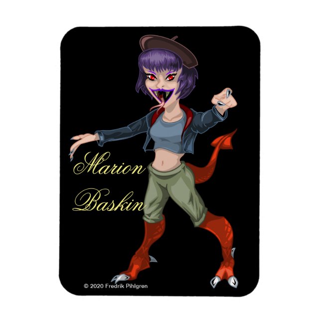 MARION BASKIN 3" x 4" Flexibles Foto Magnet (Vertikal)