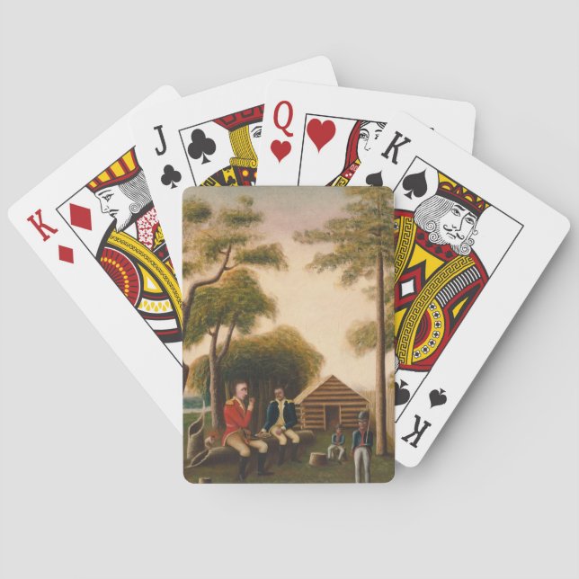 Marion Feasting, britischer Offizier Spielkarten (Rückseite)