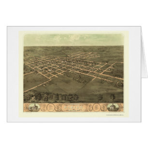 Marion, IA panoramische Karte - 1868