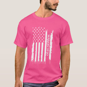 Marion Ohio Vereinte Staaten beklagt US-Flagge T-Shirt