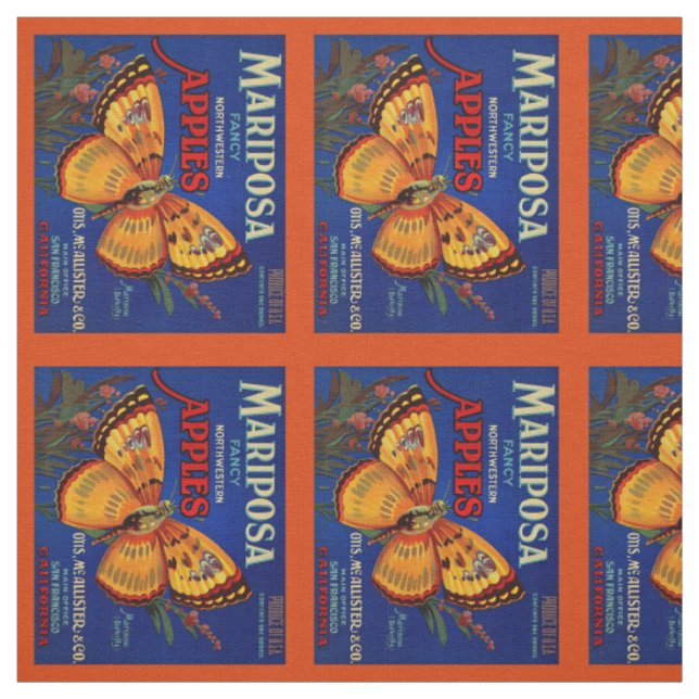 Mariposa-Äpfel Stoff (Muster)