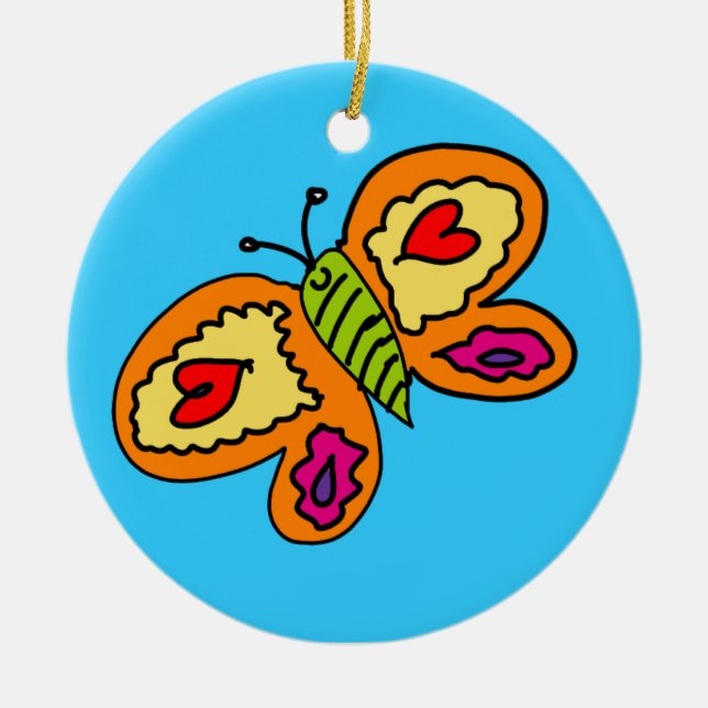 Mariposa Keramik Ornament (Vorne)