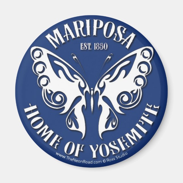 Mariposa Magnet 3 Round (Vorne)