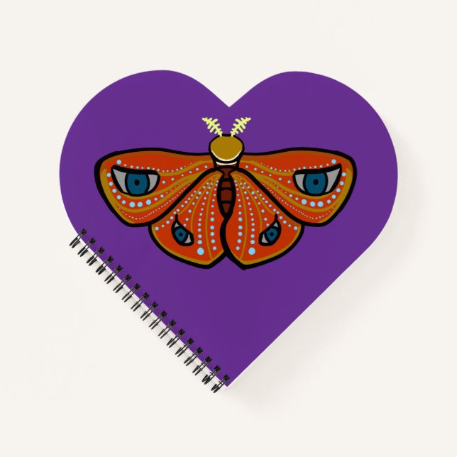 Mariposa Mística con Ojos Notizbuch (Vorderseite)