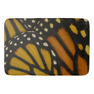 Mariposa Orange & Yellow Monarch Butterfly Wing Badematte