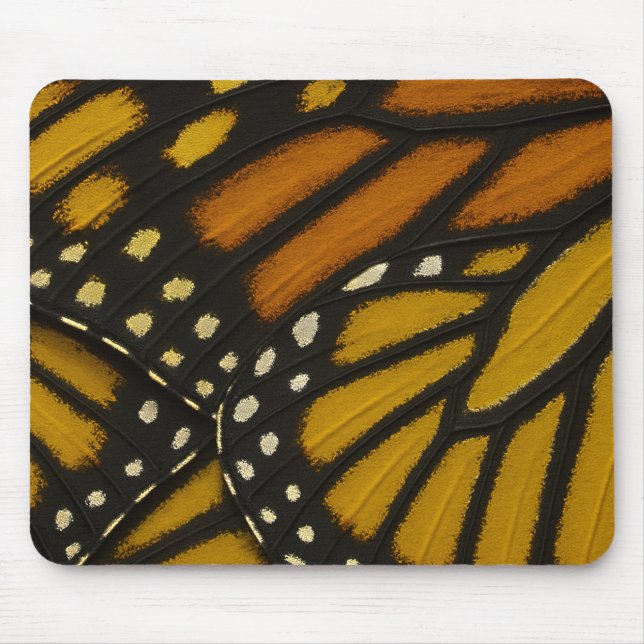 Mariposa Orange & Yellow Monarch Schmetterlingsflü Mousepad (Vorne)
