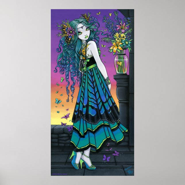 Mariposa Rainbow Butterfly Fairy Poster (Vorne)