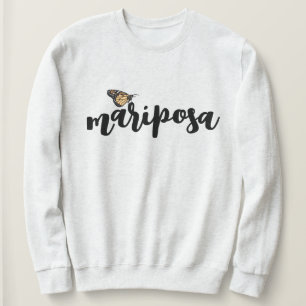 Mariposa Script Monarch Schmetterling Sweatshirt