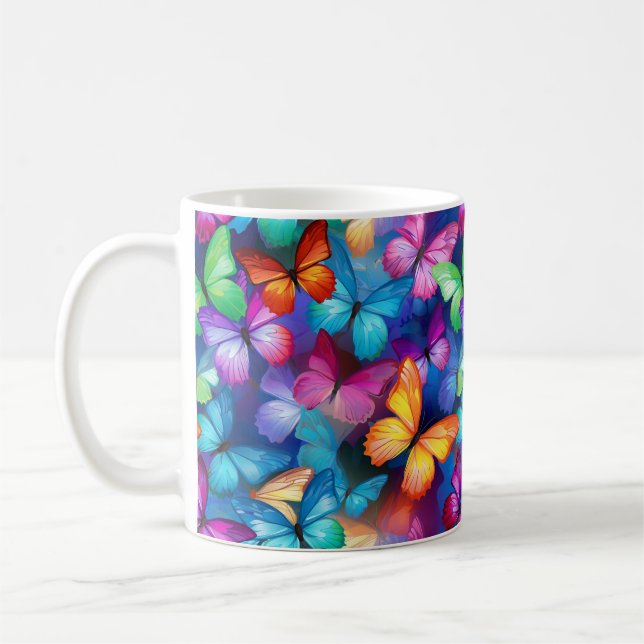 Mariposas arcoíris kaffeetasse (Links)