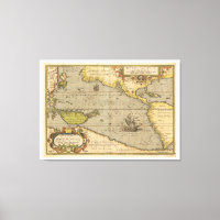 Maris Pacifici 1589 von Abraham Ortelius