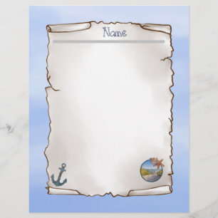 Maritim notizblock briefbogen