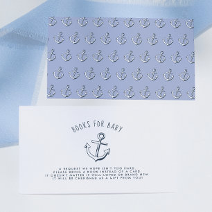 Maritime Anker Baby Shower Bücher Für Baby Begleitkarte